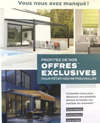 Stores extérieurs , intérieurs -Pergolas bioclimatiques