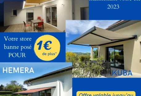 Votre store banne posé pour 1 € de plus